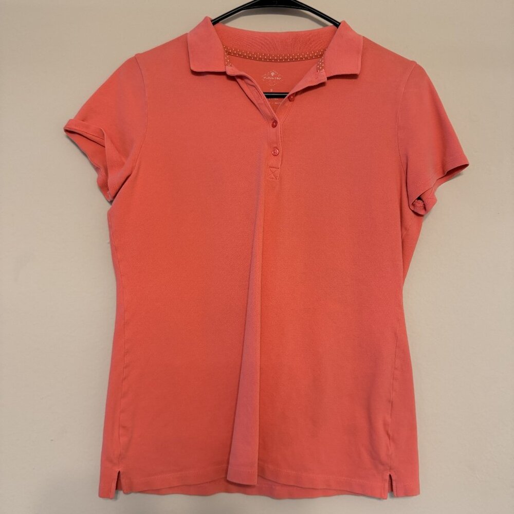 St Johns Bay Womens Petite PL Short Sleeve Polo Shirt